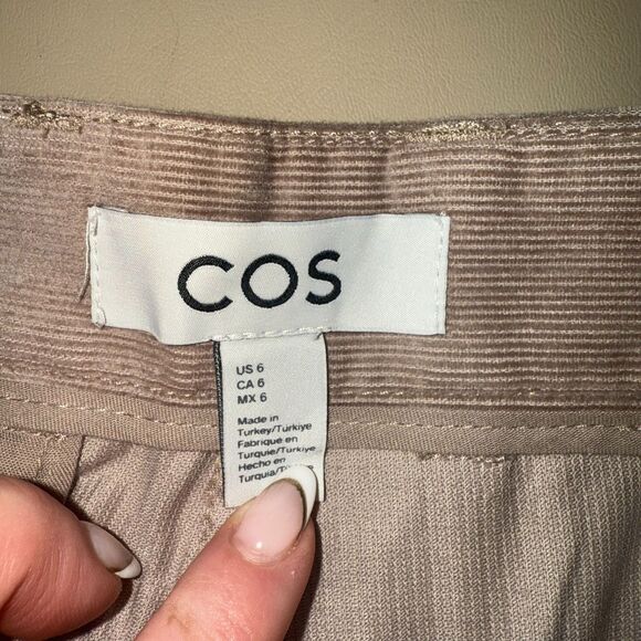 COS Straight Leg Corduroy Chinos - Beige 6 - Picture 5 of 7